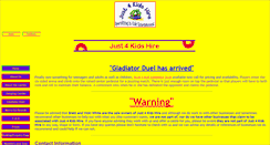 Desktop Screenshot of just4kidshire.com.au
